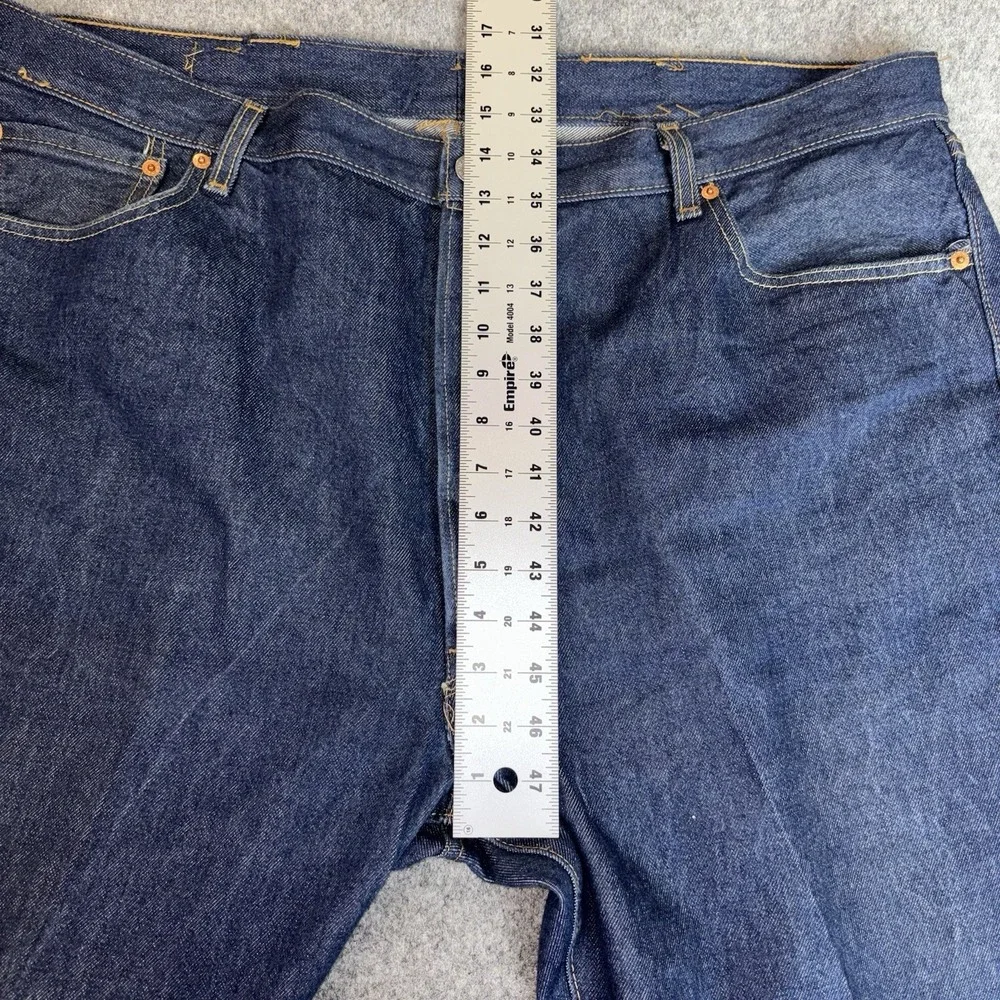 Levi Jeans 501 Mens 42x31 Straight Leg Button Fly‎ Blue Denim Original Fit